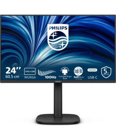 Monitors Philips 24B2N3200D - 3000 Series - LED- 61.13 cm (24") - 1920 x 1200 WUXGA @ 100 Hz - IPS - 300 cd/m2 - 1500:1 - 4 ms - HDMI, VGA, DisplayPort Jaunumi - Datori