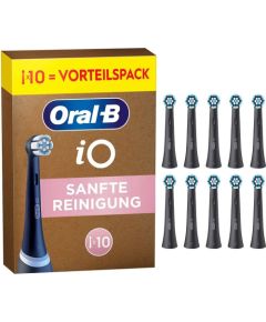 Końcówka Oral-B Końcówki na szczoteczki iO Delikatne czyszczenie czarny 10 szt. FFU Uzgaļi elektriskajām zobu birstēm