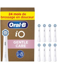 Oral-B iO Gentle Care 8 szt. Biały Uzgaļi elektriskajām zobu birstēm