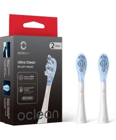 Końcówka Oclean Końcówki Ultra Clean 2 szt. białe Насадки для электрических зубных щеток
