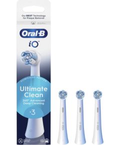 Oral-B iO Ultimate Clean replacement brushes 3pcs, white Uzgaļi elektriskajām zobu birstēm