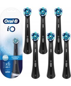 Końcówka Oral-B iO Ultimate Clean Czarny XL Pack 6 szt. Uzgaļi elektriskajām zobu birstēm
