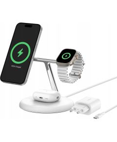 Belkin WIZ023VFWH mobile device charger Headphones, Smartphone, Smartwatch White USB Wireless charging Indoor Telefonu lādētāji 220v