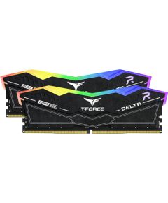 Team Group DDR5 32GB - 5200 - CL - 40 - Dual-Kit - DIMM -FF3D532G5200HC40CDC01, Delta RGB, XMP, black RAM Operatīvā atmiņa