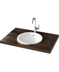 PAA Round Iebūvējama Akmens Masa Vannas Istabas Izlietne Balta Крупная бытовая техника