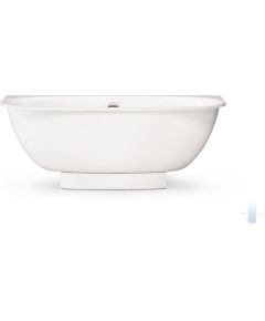 PAA Verso AD Brīvi Stāvoša Akmens Masas Vanna Pusapaļa Balta Крупная бытовая техника