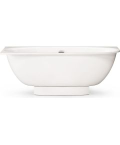 PAA Verso D Brīvi Stāvoša Akmens Masas Vanna Ar Noapaļotu Malu Balta Крупная бытовая техника