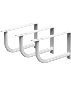 PAA Izlietnes stiprin. kronšteini liektie balti (3 gab.) Jaunumi Sadz. tehnika