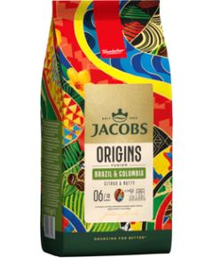 Kafijas pupiņas JACOBS ORIGINS Brazil&Colombia 1kg Kafijas kapsulas, kafija