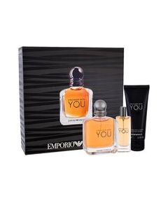 Giorgio Armani Stronger With You SET EDT 100 ml + Shower Gel 75 ml + EDP 15 ml 100ml Dāvanu komplekti