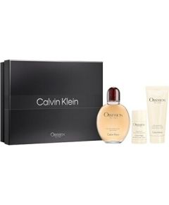 Calvin Klein Obsession for Men Dárková sada EDT 125 ml, After Shave ( voda po holení ) 100 ml a deostick 75 g 125ml Dāvanu komplekti