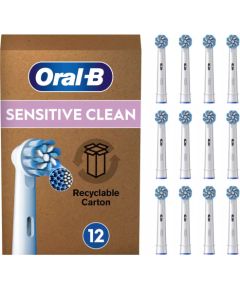 Końcówka Oral-B Końcówki do szczoteczek Sensitive Clean 12-Pack Biały Uzgaļi elektriskajām zobu birstēm