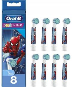 Końcówka Braun Braun Oral-B Kids Spiderman 8-piece brush attachment (white, frustration-free packaging) Uzgaļi elektriskajām zobu birstēm