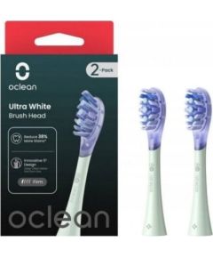 Końcówka Oclean Ultra White - do szczoteczki sonicznej, miętowe, 2 szt. Uzgaļi elektriskajām zobu birstēm