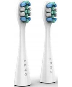 Końcówka Aeno AENO Replacement toothbrush heads, White, Dupont bristles, 2pcs in set (for ADB0001S/ADB0002S) Uzgaļi elektriskajām zobu birstēm