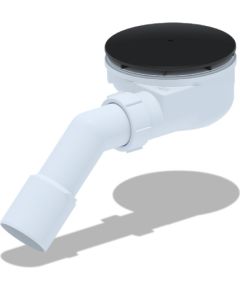 Sifons dušas paliktnim 1 1/2-90 h=53, "Black" Sifoni