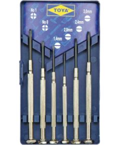 Skrūvgriežu komplekts smalkiem darbiem 6 gab. Mehāniskie instrumenti