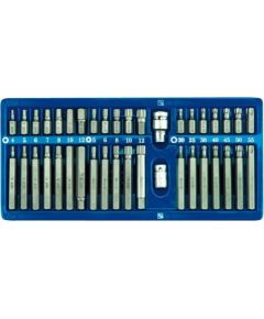 Uzgaļu HEX,TORX,SPLINE komplekts  40 gab. Mehāniskie instrumenti