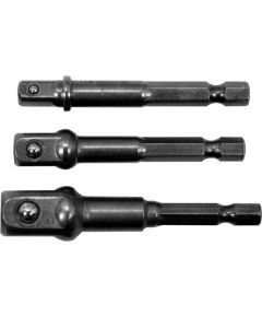 Adapteru komplekts 1/4'',3/8'',1/2", 3 gab. Mehāniskie instrumenti