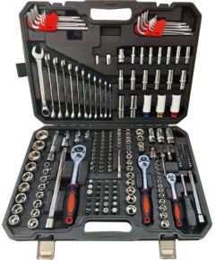 Комплект инструмента  1/2", 3/8", 1/4'' 222 шт. Механические инструменты