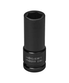 Pagarināta trieciena muciņa 19 mm, 1/2', CrMo Mehāniskie instrumenti