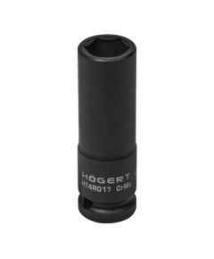 Pagarināta trieciena muciņa 17 mm, 1/2', CrMo Mehāniskie instrumenti