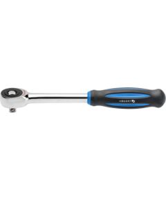 Tarkšķatslēga 1/4", CrMo, 60 zobi, ar grozāmu rokturi Mehāniskie instrumenti