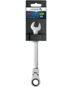 Kombinētais sprūdrata atslēga ar elastīgu galvu 72T, CrV, 15 mm Mehāniskie instrumenti