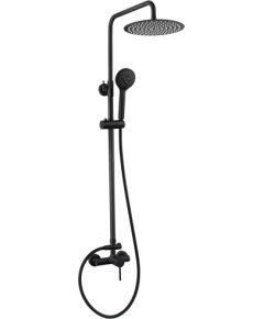Душевая система Vento Verona с верхним и ручным душем черная Крупная бытовая техника
