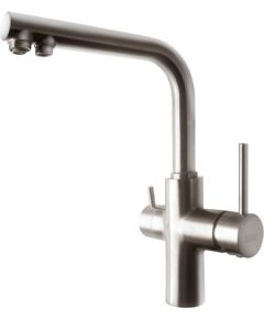 Vento Смеситель для кухонной раковины Cucina  с фильтром , никель Крупная бытовая техника