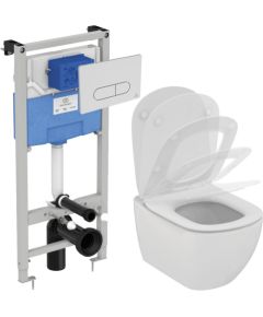 Инсталляция  IDEAL STANDARD (WC рама ProSys 120+унитаз Tesi с крышкой Soft Close+кнопка Oleas M1 хром) Крупная бытовая техника