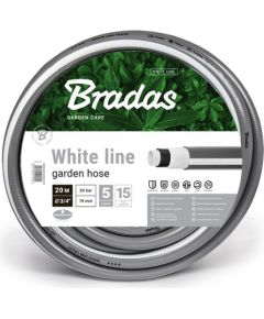 Dārza šļūtene WHITE LINE 3/4'-20 m, pelēka Laistīšanas šļūtene 