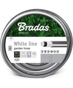 Dārza šļūtene WHITE LINE 5/8'-30 m, pelēka Laistīšanas šļūtene 