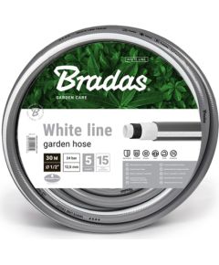 Шланг садовый WHITE LINE 1/2'-30 m, серый Поливочный шланги