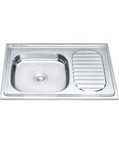 Кухонная мойка из нержавеющей стали TREDI 75X40  левая с тиснением врезная Крупная бытовая техника