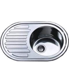 Tredi Врезная нержавеющая раковина 770x500, правая Крупная бытовая техника
