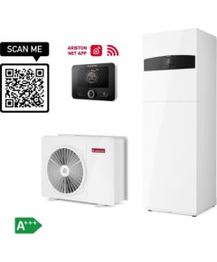 Siltumsūknis Ariston NIMBUS COMPACT 50 S NET R32, Gaiss-ūdens, ar integrētu ūdens sildītāju, ar Wi-Fi, 7.57 kW Siltumsūkņi