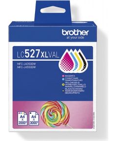 BROTHER LC527XLVAL VALUE PACK CMYK 1X3000+3X2000P Tintes printeru izejmateriāli