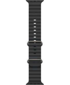 Apple Ocean Band, 49 mm, natural titanium, black - Watch band Smart-Watch aksesuāri