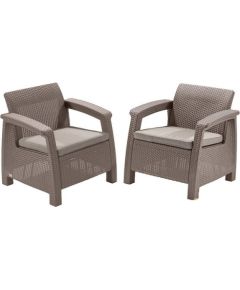 Keter Садовые стулья Corfu Duo Set бежевый Новинки Для дома и сада 