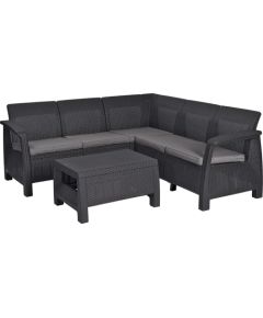 Keter Dārza mēbeļu komplekts Corfu Relax Set pelēks Jaunumi -Dārzam