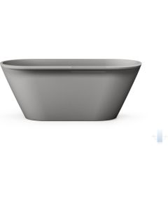 PAA Deco Rim Brīvi Stāvoša Akmens Masas Vanna Matēta Pelēka Крупная бытовая техника