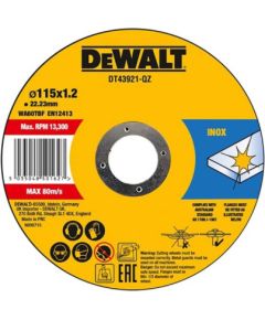 Griešanas disks DeWalt DT43921-QZ; 115x22,23x1,2 mm; 10 gab. Различные диски
