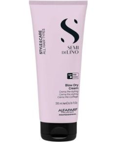 Alfaparf Semi Di Lino Style & Care Blow Dry Cream - Stylingový krém pro tepelnou úpravu vlasů 200ml Духи и косметика
