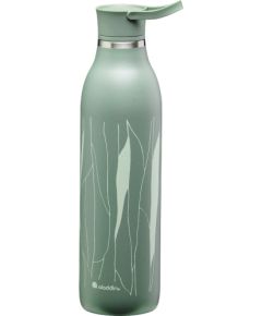 Aladdin Termopudele CityLoop Thermavac eCycle Water Bottle 0.6L pārstrādāta nerūs. tērauda / pelēcīgi zaļa Leaf Pudeles