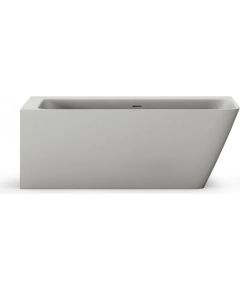 PAA Quadro Corner D Brīvi Stāvoša Akmens Masas Stūra Vanna Matēta Pelēka Jaunumi Sadz. tehnika