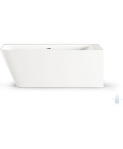 PAA Quadro Corner A Brīvi Stāvoša Akmens Masas Stūra Vanna Balta Jaunumi Sadz. tehnika