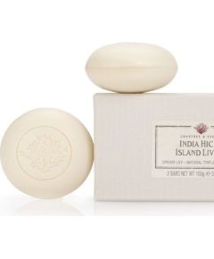 Set Duo, Crabtree & Evelyn, India Hicks Island Living, Hydrating, Soap Bar, 2 pcs, 100 g Жидкое мыло