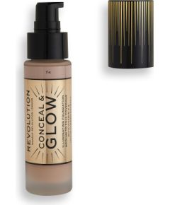 Makeup Revolution, Conceal & Glow, Illuminating, Cream Foundation, F4, 23 ml Уход за лицом
