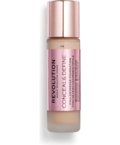 Makeup Revolution, Conceal & Define, Oil Free, Cream Foundation, F 9, 23 ml Уход за лицом